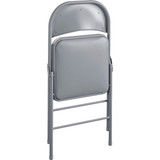 COSCO Premium Gray Vinyl Padded Metal Folding Chair 14-993-CGR4 Pack of 4 639120