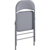 COSCO Premium Gray Vinyl Padded Metal Folding Chair 14-993-CGR4 Pack of 4 639120
