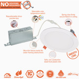 Halo 6 In. 900 Lm. 5CCT Canless LED Light (4-Pack) HLBSL609FS5-4PK 527630