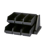 Cambro Condiment Organizer,9 1/4 in H,Black EA6RS6110