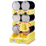 Enpac Drum Stacker Shelf,17 In. L,22 In. W 6003-YE