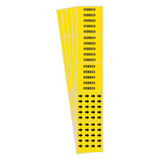 Brady Pipe Marker,Adhesive,Black,Hydrogen,PK5 7157-3C-PK