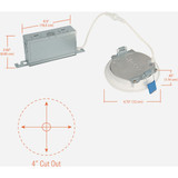 Halo 4 In. 600 Lm. 5CCT Canless Integrated LED Light Fixture HLBSL406FS5 507210
