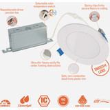 Halo 4 In. 600 Lm. 5CCT Canless Integrated LED Light Fixture HLBSL406FS5 507210