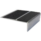 Stairmaster Stair Nosing,Black,48" W,3" D 333FT4