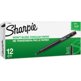 Sharpie Pen,Red,Non-Erasable,Felt-Tip,PK12 1742665