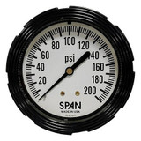 Span Industrial Pressure Gauge LFC210-200-PSI-G-CERT
