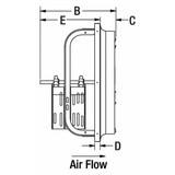 Dayton Exhaust Fan,42In Bl,Galv Steel,713 RPM 1AHA4