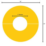 Sentry Column Protector,Yellow,24inW,LLDPE CS2442-9R