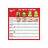 Milwaukee Tool Safety Vest,Polyester,Orange,4XL-5XL 48-73-5148