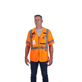 Milwaukee Tool Safety Vest,Polyester,Orange,4XL-5XL 48-73-5148