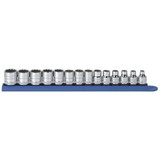 Gearwrench SAE Socket Set,14 pc.,3/8in Drive 12 pt. 80560
