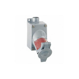 Hubbell Killark Receptacle,Gray,20 A,2P3W,Back,1PK UGR2-20232QW
