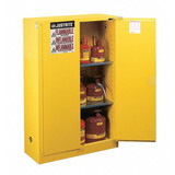 Justrite Flammable Safety Cabinet,60 Gal.,Yellow 896080
