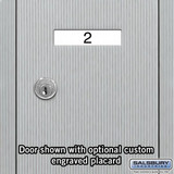 Salsbury Industries Vertical Mailbox,6 Doors,Alum 3506ARU