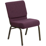 Flash Furniture Plum Fabric Church Chair FD-CH0221-4-GV-005-GG
