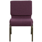 Flash Furniture Plum Fabric Church Chair FD-CH0221-4-GV-005-GG