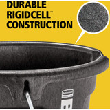 Rubbermaid Commercial Brute 5 Gal. 3-in-1 Flat Back Bucket 2220946 745649