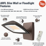 Halo Bronze Dusk to Dawn 15W LED Wall Floodlight ARFL30DBZ 541787