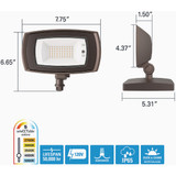 Halo Bronze Dusk to Dawn 30W LED Wall Floodlight ARFL15DBZ 552738