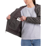 Berne Women's Small Titanium Heathered Duck Hooded Jacket WHJ65TNMR360 707126