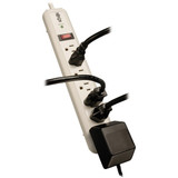 Tripp Lite Surge Protector Strip,7 Outlet,Wht TLP74R