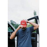 Berne Deep Red Badge Logo Trucker Cap H181DR22400 713371