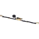 Lift-All Tie Down Strap,Wire-Hook & Keeper,Black NT10