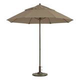 Grosfillex Patio Umbrella,7 1/2 ft Dia,Taupe 98318131