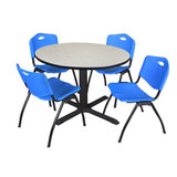 Cain Cain,48",Rnd Breakroom Table,4 M Chrs TB48RNDPL47BE