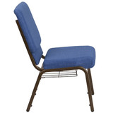 Flash Furniture Blue Fabric Church Chair FD-CH02185-GV-BLUE-BAS-GG