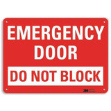 Lyle Emergency Sign,7 in x 10 in,Aluminum U7-1069-RA_10X7