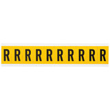 Brady Letter Label,R,1-1/2in.Hx7/8in.W 1530-R