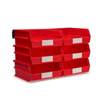 Triton Products Storage Bin,Red,Plastic 3-235RWS