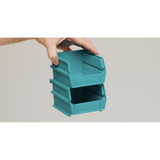 Triton Products Storage Bin,Red,Plastic 3-235RWS