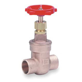 Milwaukee Valve Gate Valve,1 1/2",Bronze,Sweat 115 1 1/2