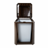 Rubbermaid Commercial Trash Can,35 gal.,Sable,Polycarbonate FG397000SBLE