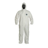 Dupont Hooded Coveralls,M,Wht,ProShield 60,PK25 NG127SWHMD0025NP
