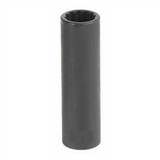 Grey Pneumatic Impact Socket,15/16",3/8"D,12pt.,D,Blk 1130D