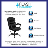 Flash Furniture Black High Back Exec Chair GO-901-BK-GG