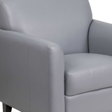 Flash Furniture Gray Leather Chair BT-827-1-GY-GG