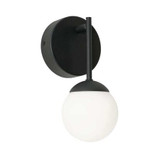Afx Pearl 1 Light LED Sconce,Black,4in PRLS0409L30D1BK