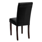 Flash Furniture Black Leather Parsons Chair,PK2 2-BT-350-BK-LEA-023-GG