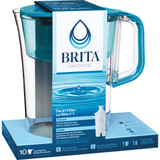 Brita Large Tahoe Teal 10-Cup Water Filter Pitcher 50686 600784