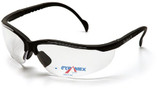 Pyramex V2 Readers Safety Eyewear, Clear +2.0 Lens With Black Frame