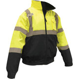 Ergodyne 24476 High-Vis Reflective Winter Bomber Jacket, Fleece Liner, ANSI Compliant, Ergodyne GloWear 8379, 2XL