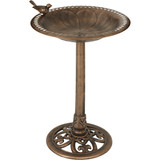 Best Garden Antique Bronze Decorative Pedestal Bird Bath B008-B 732901