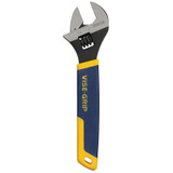 Adjustable Wrench, 8 in Long, 1-1/8 in Opening, Chrome