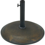 Outdoor Expressions 17 In. Round Bronze Concrete Umbrella Base SL-USC-01A