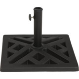 Outdoor Expressions 17 In. Square Black Polyresin Umbrella Base SL-USC-46 BLK